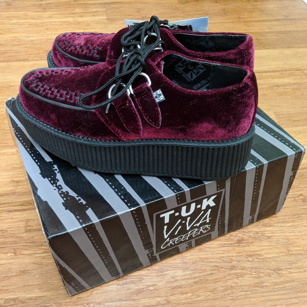Burgundy creepers -- Perfect for fall!